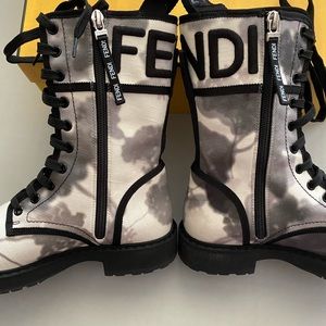 Fendi Combat Boots shoes Tie Dye NEW NIB 36